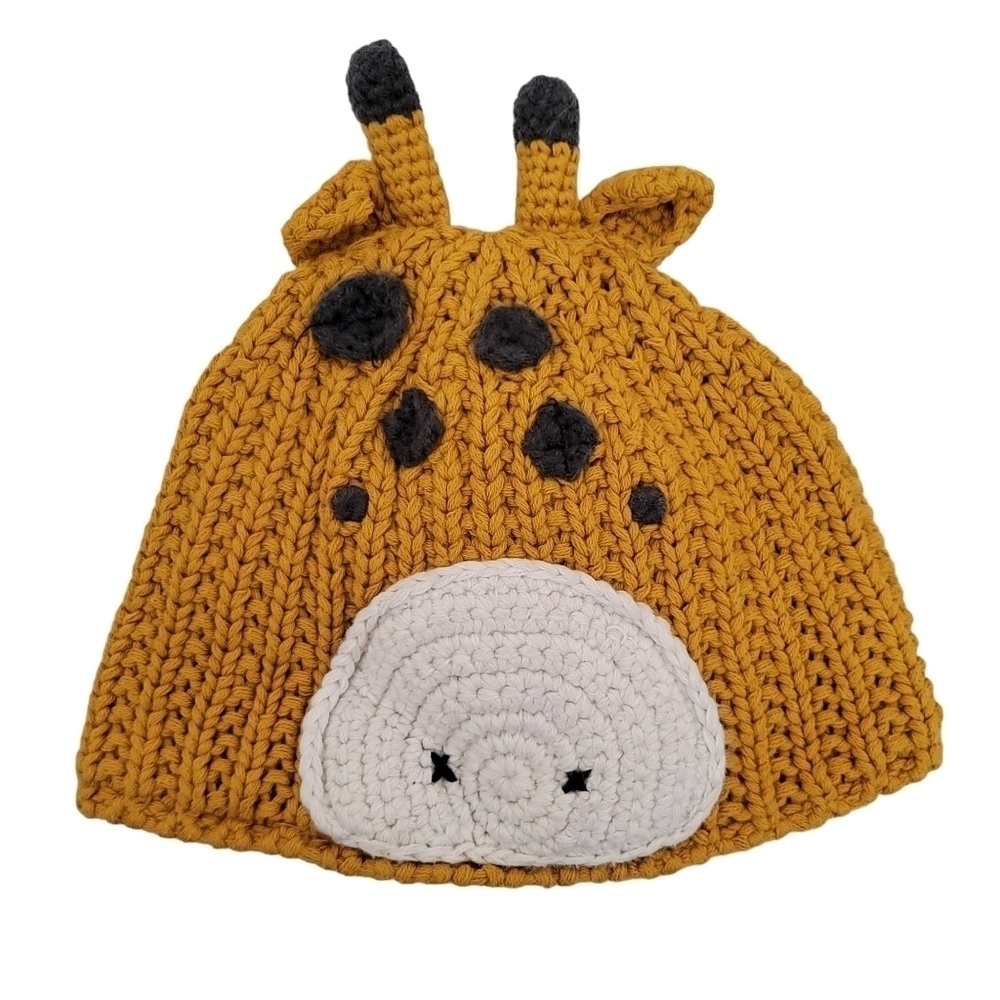Next Baby 6-12M‎ Infant Lined Giraffe Knit Beanie Hat